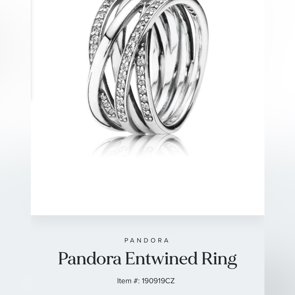 Pandora Entwined Ring, Size 8.25 - Picture 12 of 12